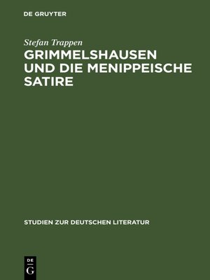 cover image of Grimmelshausen und die menippeische Satire